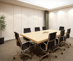 Sala de reuniones en edifico de oficinas Servicios de Diseño