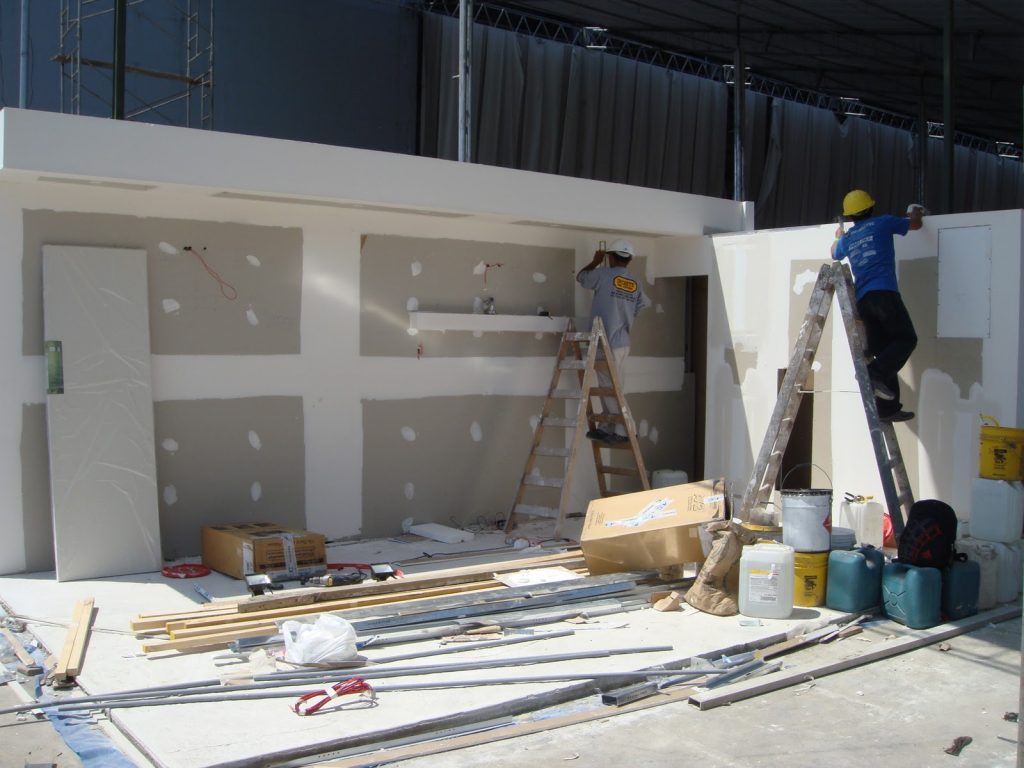 Construcción de modulo en drywall