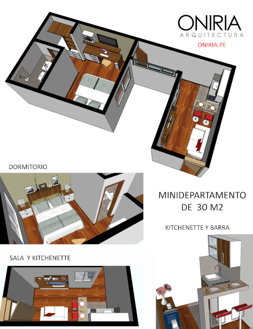 Diseño de minidepartamento