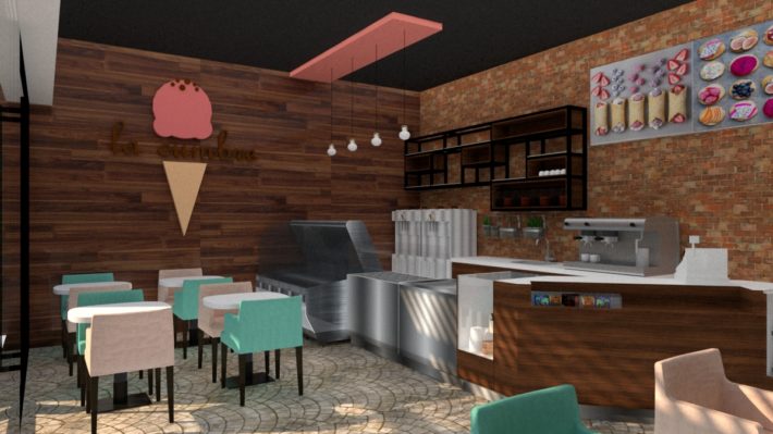 Diseño de Heladería - Oniria Arquitectura - 952390702