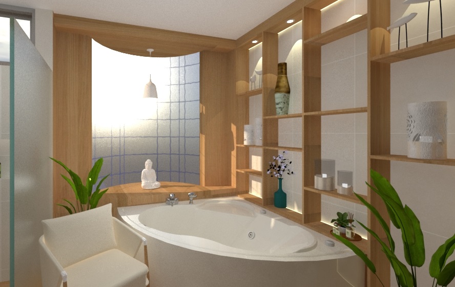 Jacuzzi diseño interior de baños