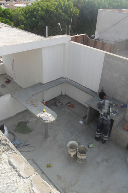 Construcción de tablero de terraza