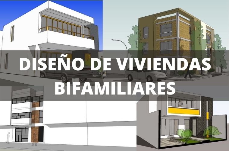 Diseño de vivienda bifamiliares en Lima Perú