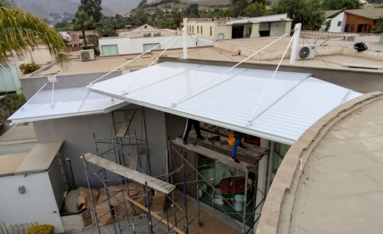 Pérgolas con tensores