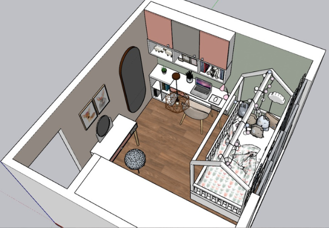 Diseño de dormitorio de niñas