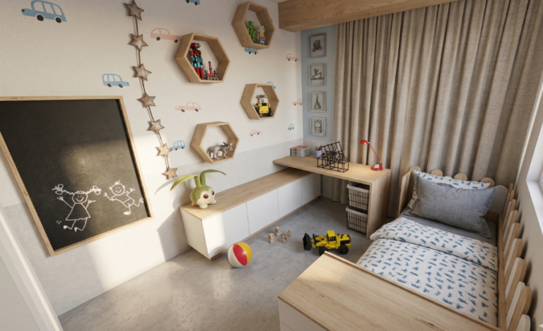 Diseño de dormitorio de niños
