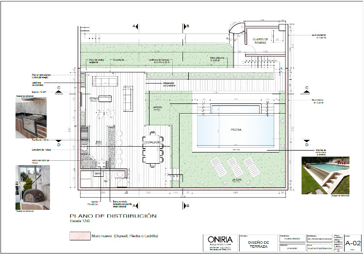 Plano del proyecto de terraza 