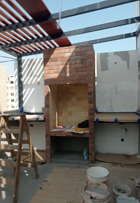 Construccion de parrilla de obra en Lima 