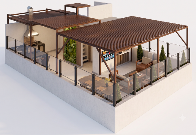 Diseño de terrazas en Santa Catalina