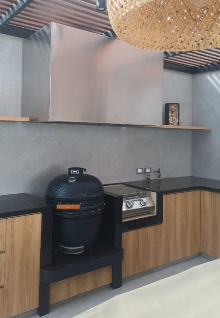 Campana rectangular para Kamado 