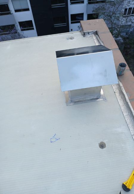 Sombrero de ducto inoxidable