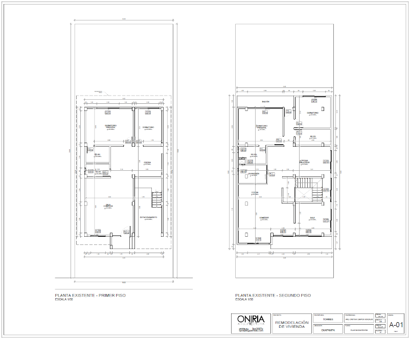 Plano de distribucion de casa de campo en Oxapampa