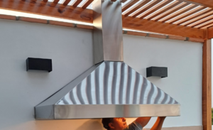 Campana de acero inoxidable piramidal