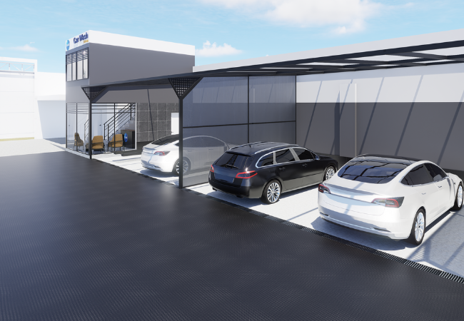 Área de detailing de car wash