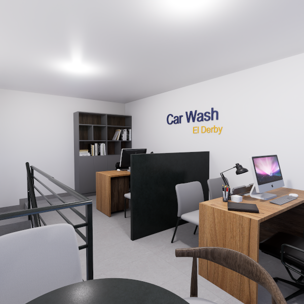Diseño interior de oficinas de Car WASH