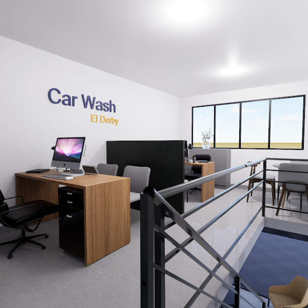 Diseño de oficinas administrativas para car wash