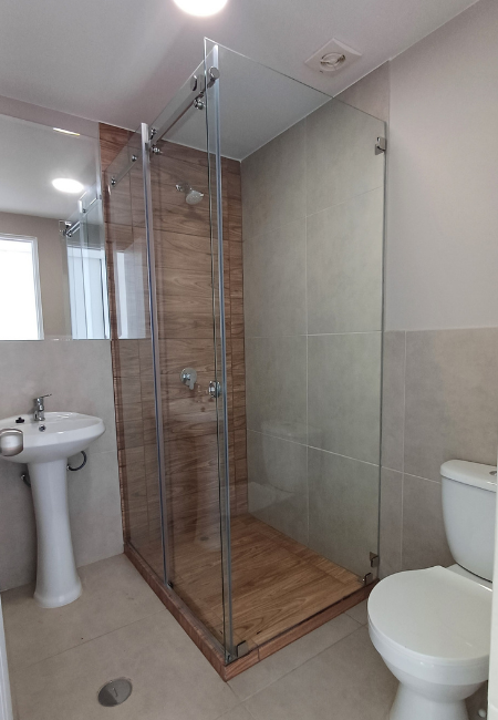 Puerta de ducha de vidrio templado