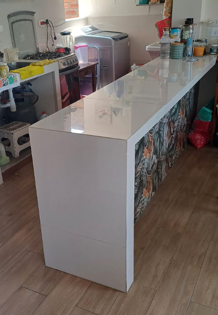 Tablero de cocina de porcelanato 