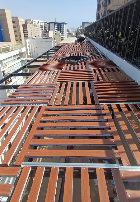 Sol y sombra cuadriculado