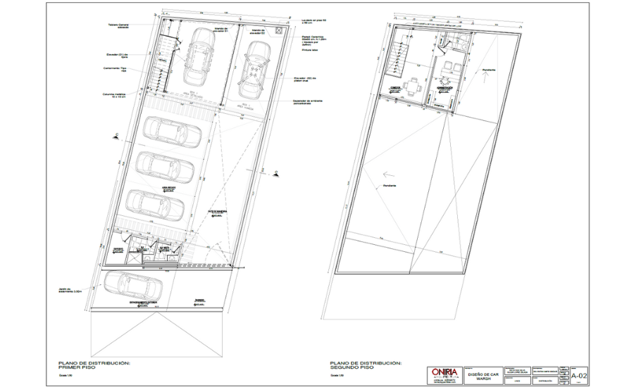 Diseño arquitectónico de car wash 