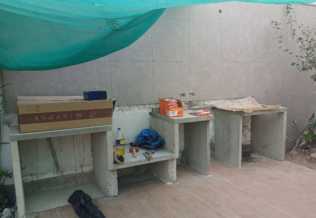 Estructura de concreto para Kamado