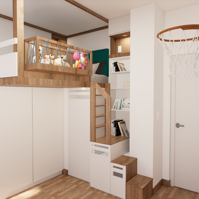 Diseño de dormitorio infantil en New York