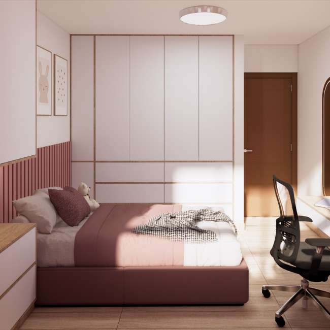 Diseño de dormitorio de niña