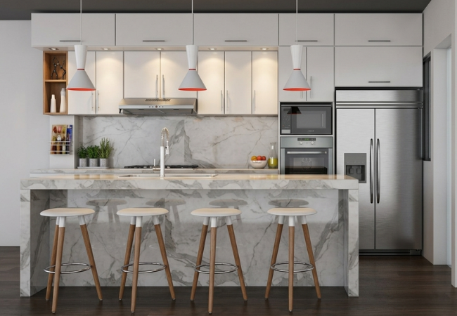 Diseño de cocina con isla
