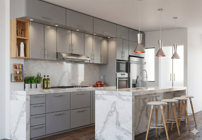 Diseño de cocina con Isla