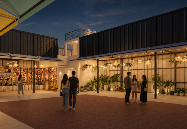 Diseño de tienda de plantas y flores