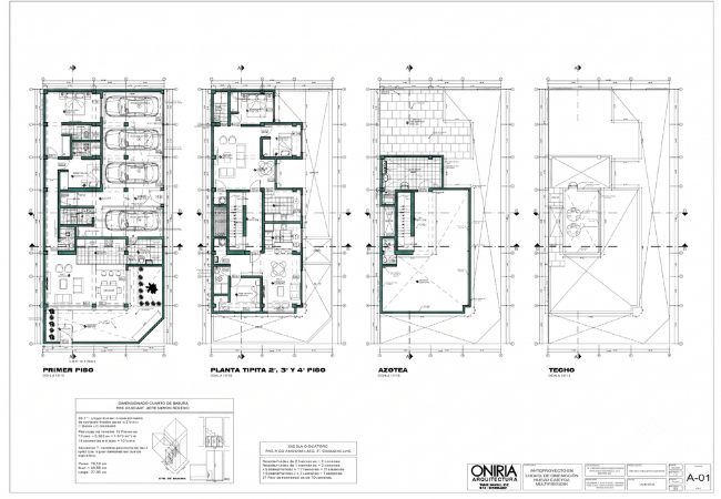 Distribucion de departamentos en edificio multifamiliar