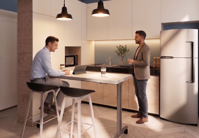 diseño de kitchenette para oficinas