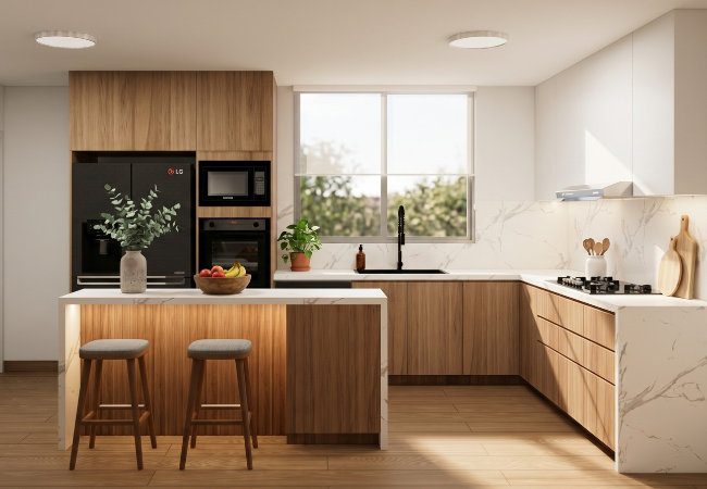 Diseño de cocina con Isla en La Molina